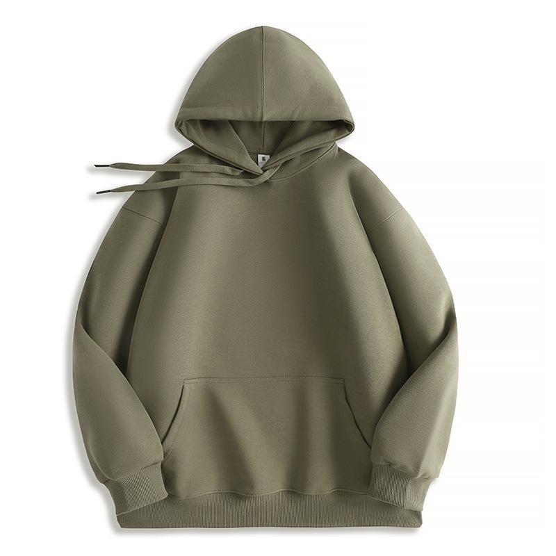 Women s & Men s Double-Layer Cotton Hoodie, Plus Size, Drop Shoulder Pullover - Autumn/Winter Trend M 100-115