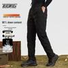 XueZhongFei Men's Winter Duck Down Straight-Leg Pants