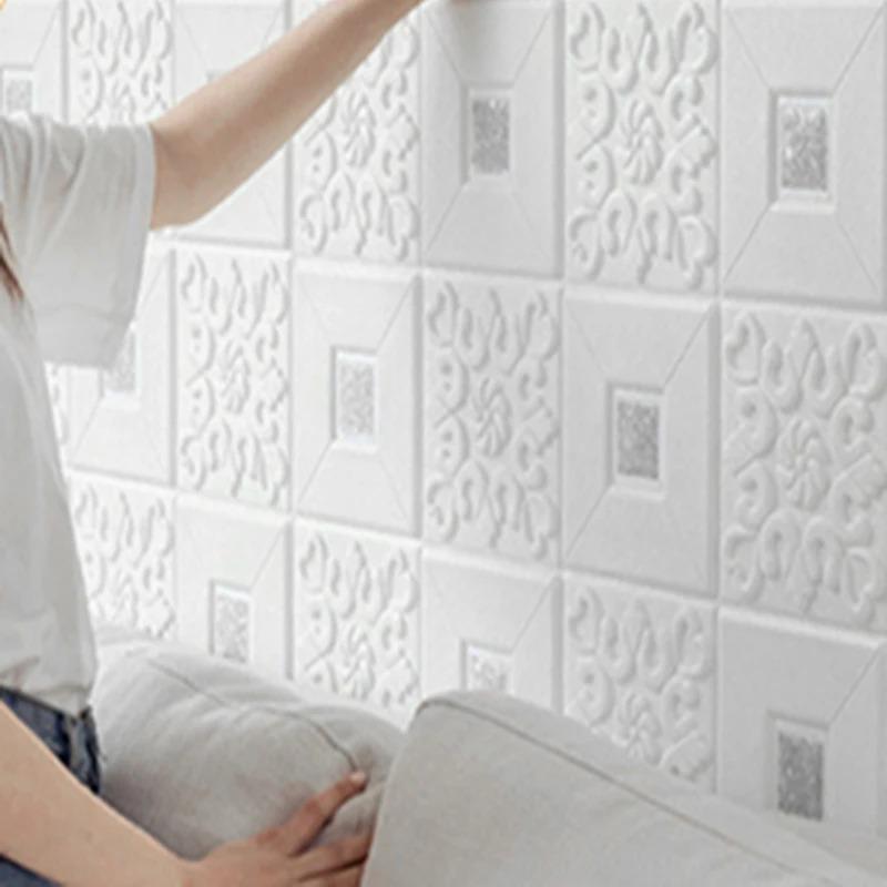 Decorative waterproof and moisture-proof 3D brick patterned wall panel wallpaper DIY living room bedroom kitchen background wall