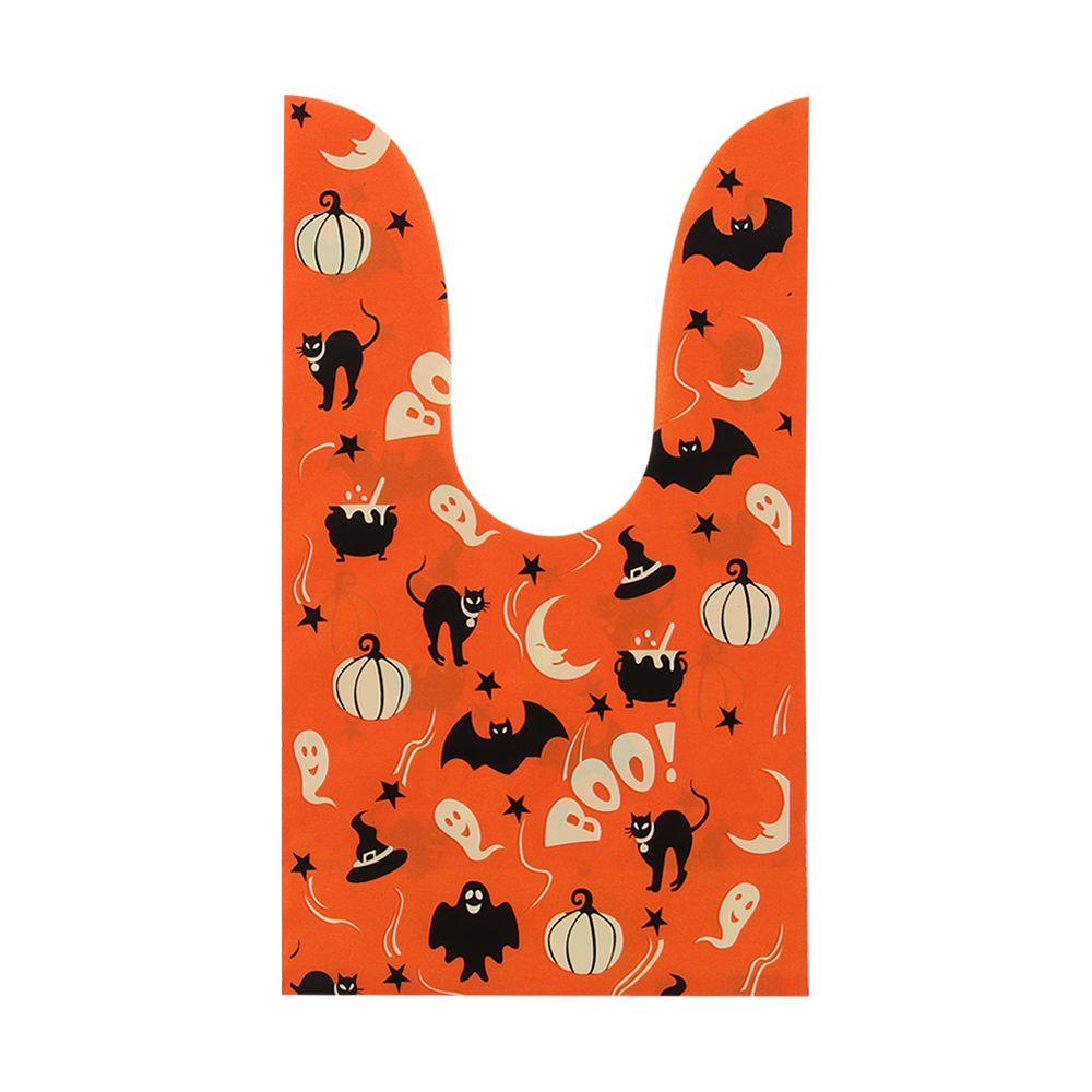 50Pcs Bat Pumpkin Rabbit Ear Baking Packaging Cookie Bag Halloween Candy Bags Halloween Decoration