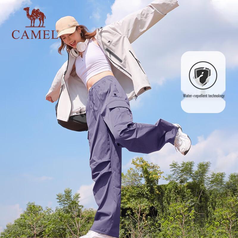 CAMEL Women s C24CA6Q6619 Water-Repellent Straight Cargo Pants XS
