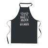Kitchen Apron - PLANETEE - Argentine Dogue Work Hard - Black - 90x60 Cm - Polyester