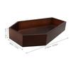 Gothic Wooden Coffin Tray 11x7inch Decorative Tray for Spooky Charcuterie Board Halloween Party Supplies Halloween Party Decor