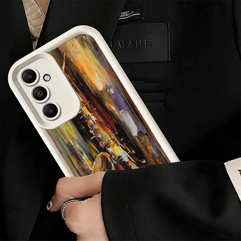 Phone Case for Samsung Galaxy A17 A16 A15 A14 A13 Saxophone Instrument Music A56 A36 A26 A55 A35 A25 A54 A34 A24 A53 A33 A23 A07