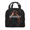 Battlefield 6 Funny Games Merch Insulated Lunch Bag For School Food Storage Bag Portable Thermal Cooler Lunch Box