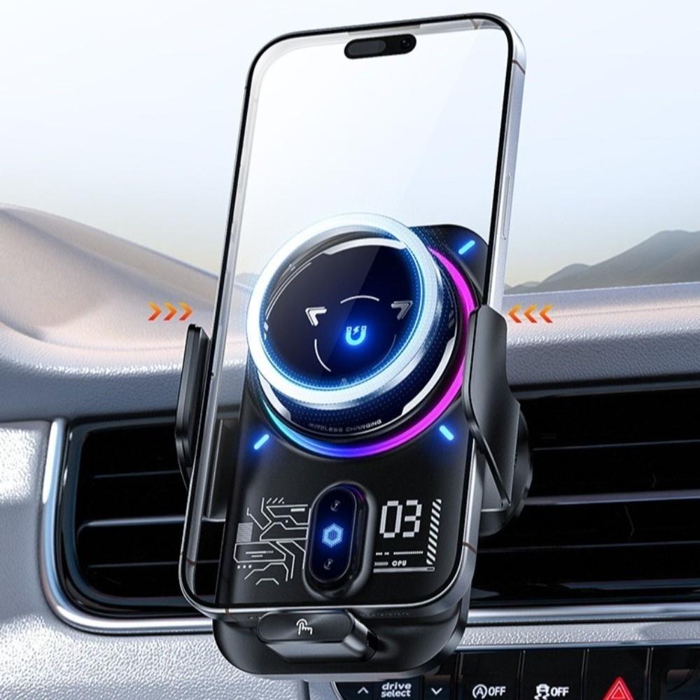 15W/25W Car Phone Mount Charger Magnetic Universal Phone Mount Charger Wireless Car Charger Car