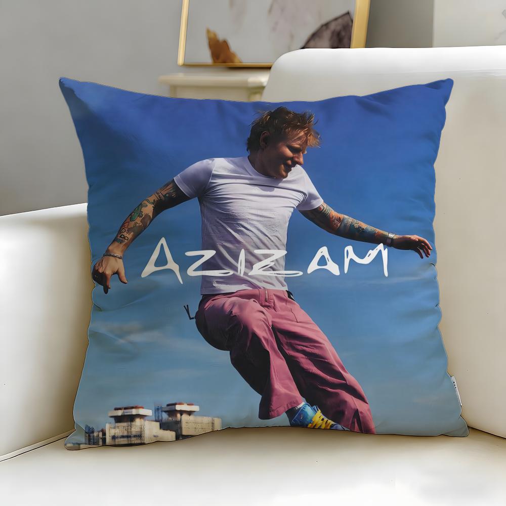 

popular singer Ed Sheeran Cushion Cover Soft & Easy-Wash Pillow Case – Versatile for Couch, Bed, Travel and Office 30cmx30cm