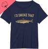 Id Smoke That Salmon Fishing Funny Barbecue Shirts TShirt Mens Clothes 100 Cotton Harajuku Tshirts for Men Mens Clothing