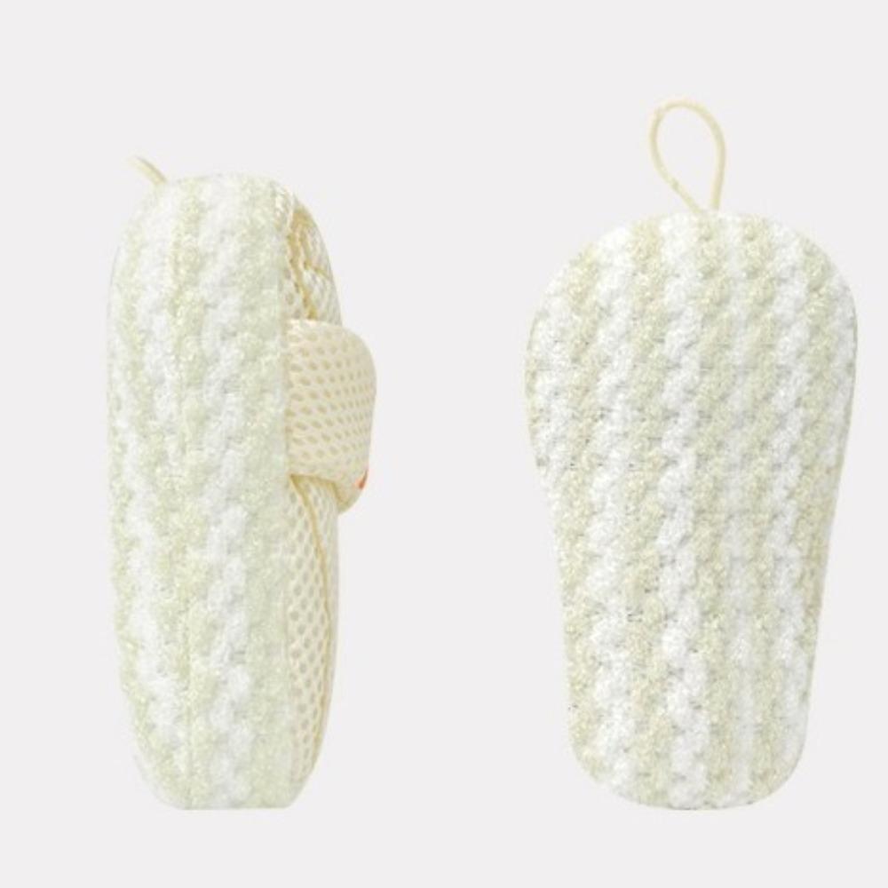 2PCS Non-Scattering Bath Balls Massage Bath Sponge Durable Flip Flops Scrub Towel  Girl's Bath