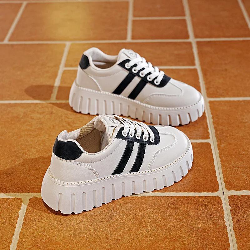 

Fashion Autumn and Winter Fashion Casual Women s Shoes Versatile Edition Thick Increase Dad Shoes High Bottom Breathable 40 чёрный