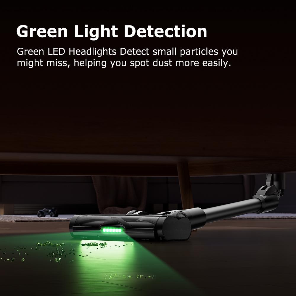 Proscenic P16 Cordless Stick Vacuum Cleaner, 50kPa Suction, 55mins Runtime, 180° Bendable Wand