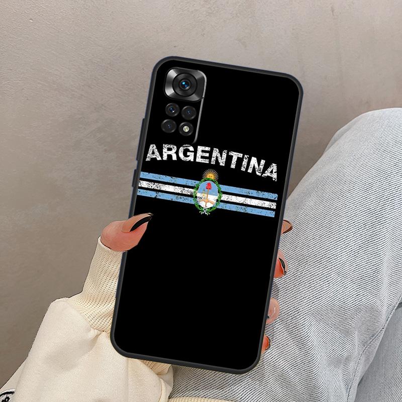 Argentina Flag For Xiaomi Redmi Note 13 10 12 11 14 Pro 11S 12S Case Cover For Redmi 15 13C 12C 14C 10C 15C