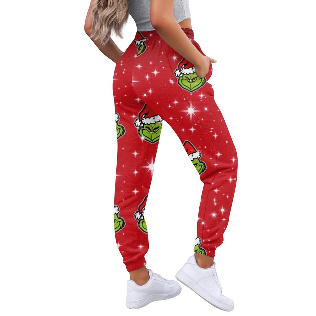 Damejoggebukser Trendy Innvendig Baggy Joggebukser Høy midje Casual Bukser Joggebukse