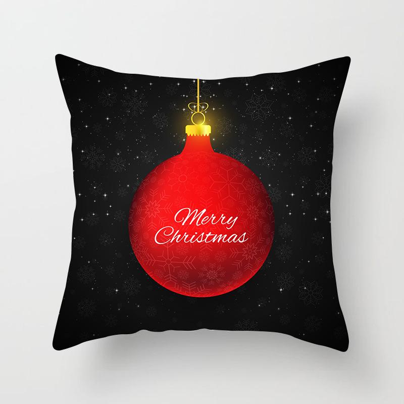 Santa Claus Christmas Tree Pillow Cover Cushion Cover Home Soft Decor