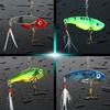 4pcs Metal VIB Fishing Lures Bass Spoon Crank Bait Artificial Bait Fishing Lure with Hooks Tackle