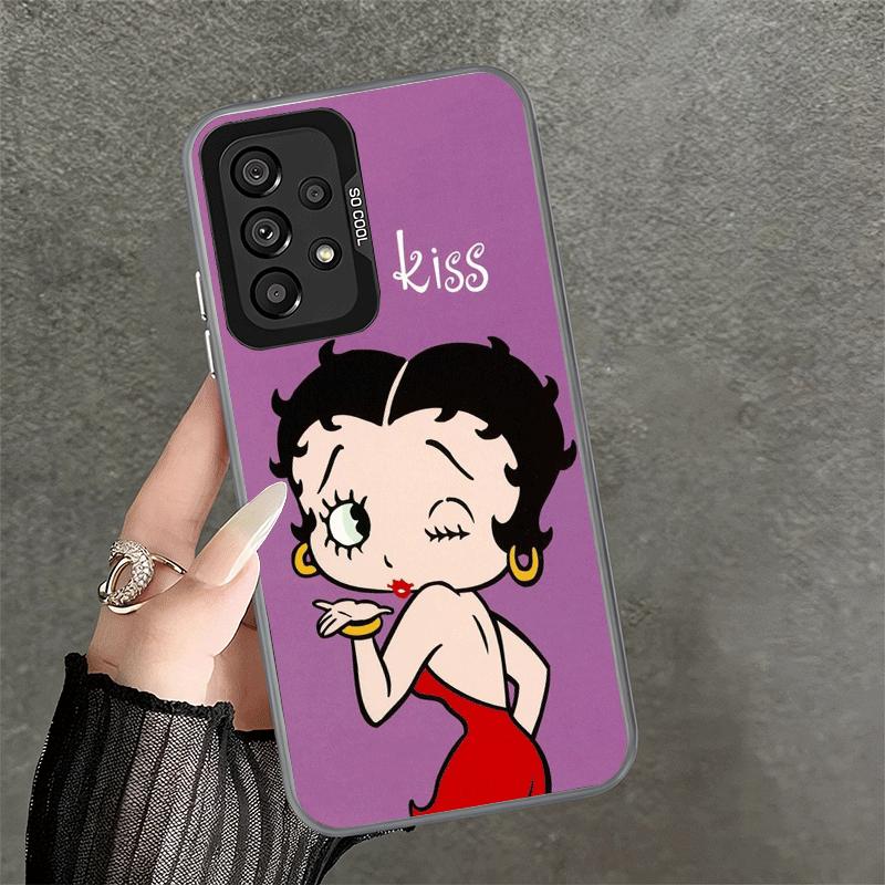 B-Bettys B-Boops Girl Soft Phone Case for Samsung A17 A16 A15 A14 A13 A57 A56 A55 A54 A53 A37 A36 A35 A34 A33 A26 A25 A24 A23 A5