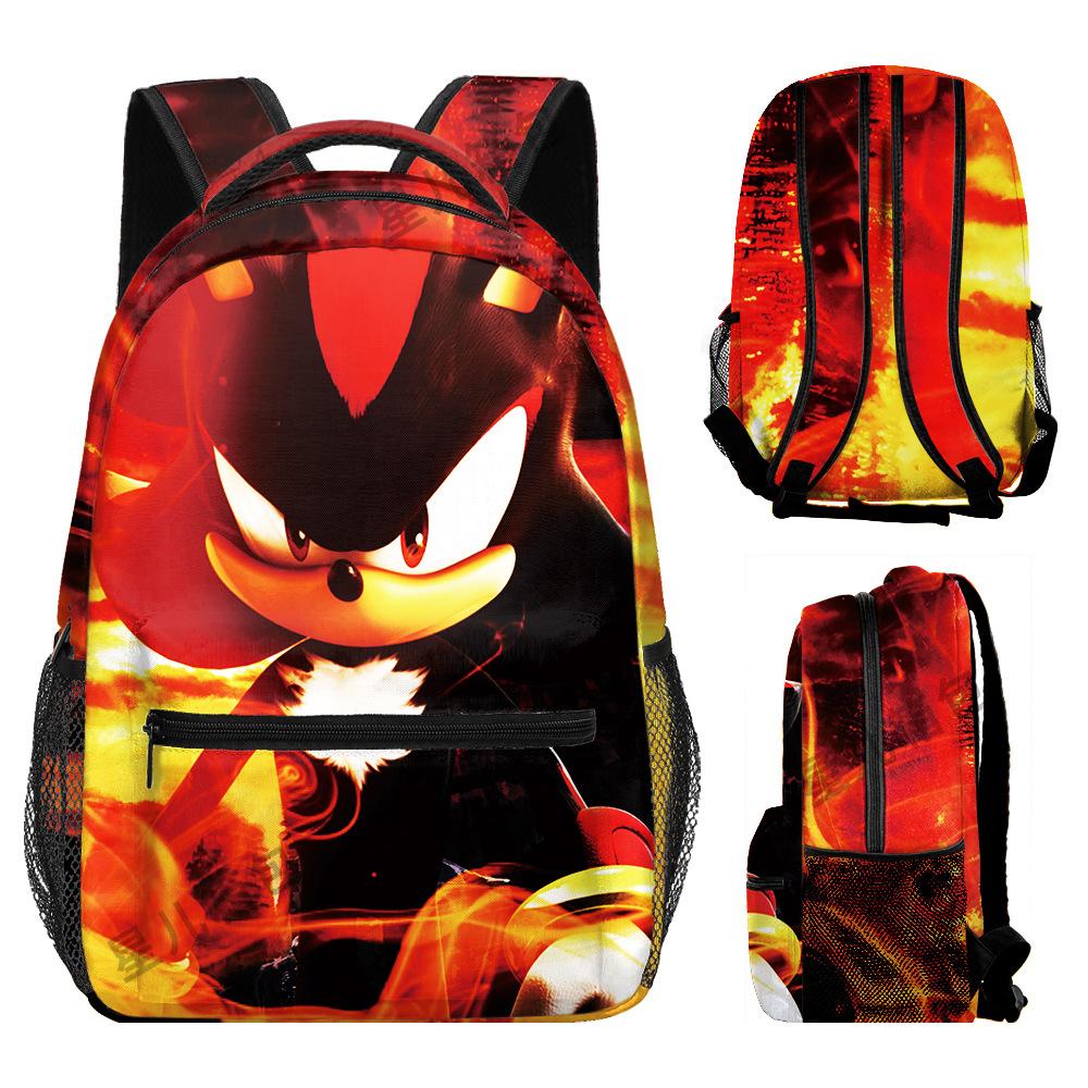 School Bag Elementary School Student Animation Backpack Cartoon School Bag 3D Digital Color Printing Oxford Cloth Backpack