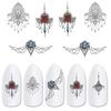 Krásný Butterfly Lustr Petal Nail Art Sticker Water Transfer Decal Manicure