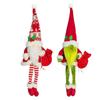 Plush Elf Doll Pair Christmas Gnome, Long Leg Faceless Scandinavian Santa Doll, Swedish Tomte Soft Fabric Winter Home Accents Figurine for Holiday
