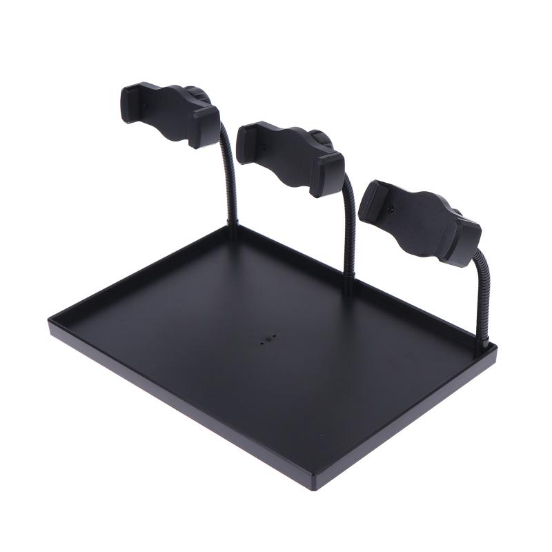 Microphone Stand Sound Card Tray 1 Set Sturdy Plastic Bracket Easy Install for Live Streaming Vlogging Online Class