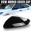 Left Right Side Rearview Mirror Cap Cover for Honda Civic 10th 2016 2017 2018    Accessories Black Red Replacement