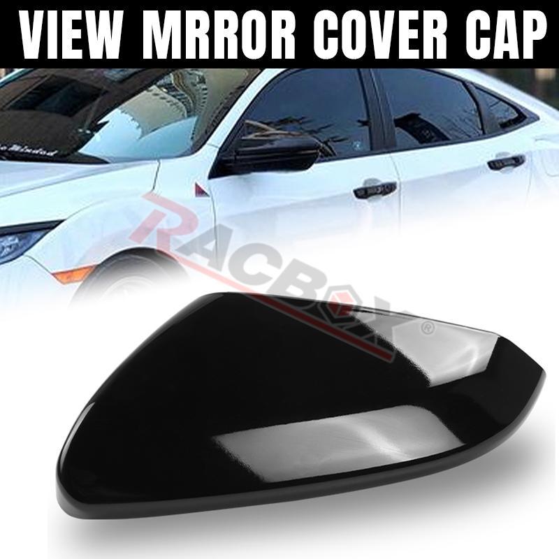 Left Right Side Rearview Mirror Cap Cover for Honda Civic 10th 2016 2017 2018 Accessories Black Red Replacement