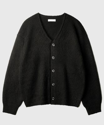 Jemut Hour Loose Fit Mohair Cardigan 4 Types Black Sokn2604