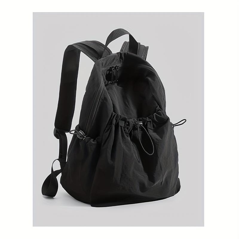 

Lightweight Nylon Backpack for Women Adjustable Straps Drawstring Closure Casual Style Perfect for High School, Travel & Everyday Use, Travel Backpac чёрный