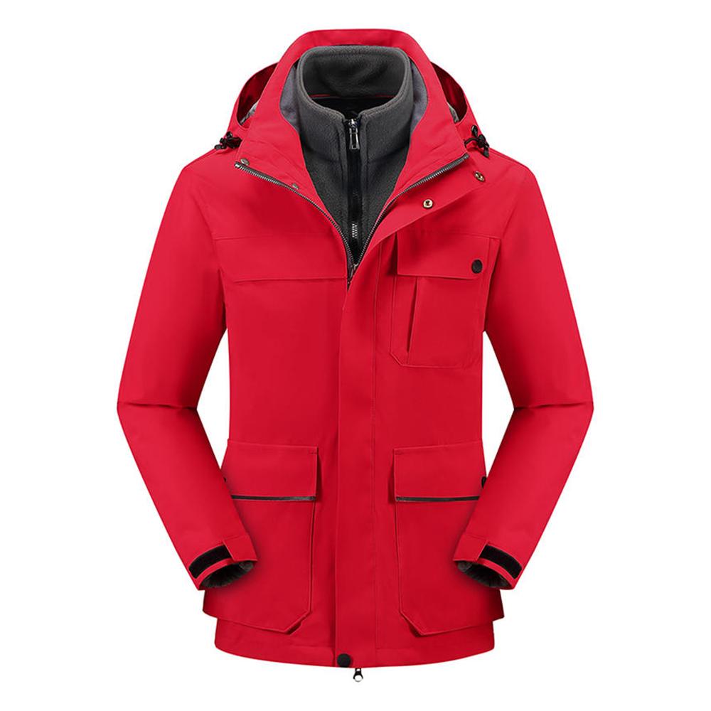 Winter Pocket Fleece Jacket Three In One Assault Suit for Men and Women, Windproof and Warm Jacket for Daily Leisure and Outdoor Exploration