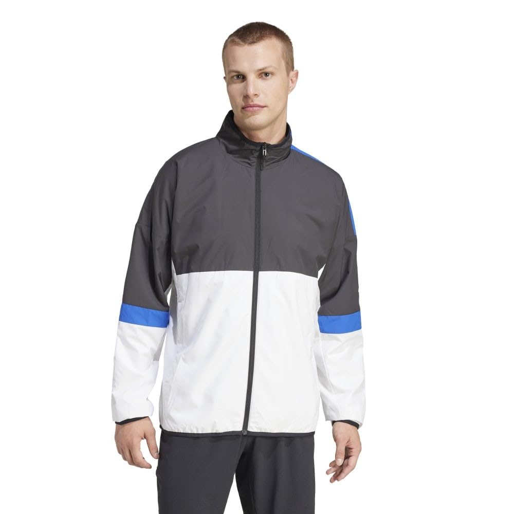 

Куртка теплая теннисная ветровка JOJ86 Royal [Adidas] мужская черная/белая/колледж (IW2928) Ж/М