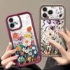 Shockproof Phone Case For iPhone 17 Pro Max Case iPhone 16 15 14 13 Pro Max 11 17e 16e White Flowers Print Soft Silicone Bumper Cover