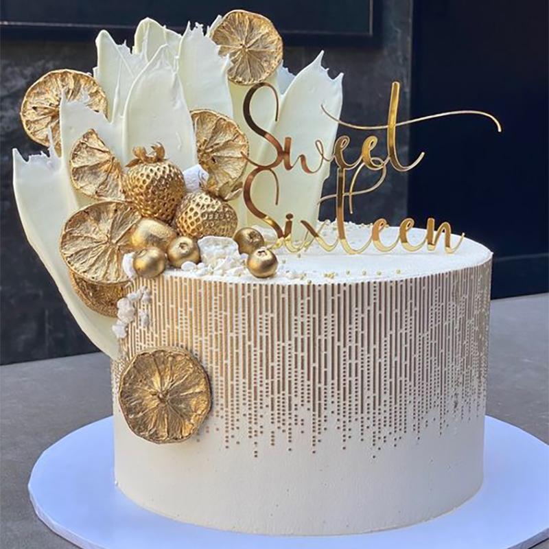 Cake Stencil Fondant Lace Spray Cake Mold Boder Stencils Template Baking Pastry Cake Decoration Tool Pattern Printing Stencil