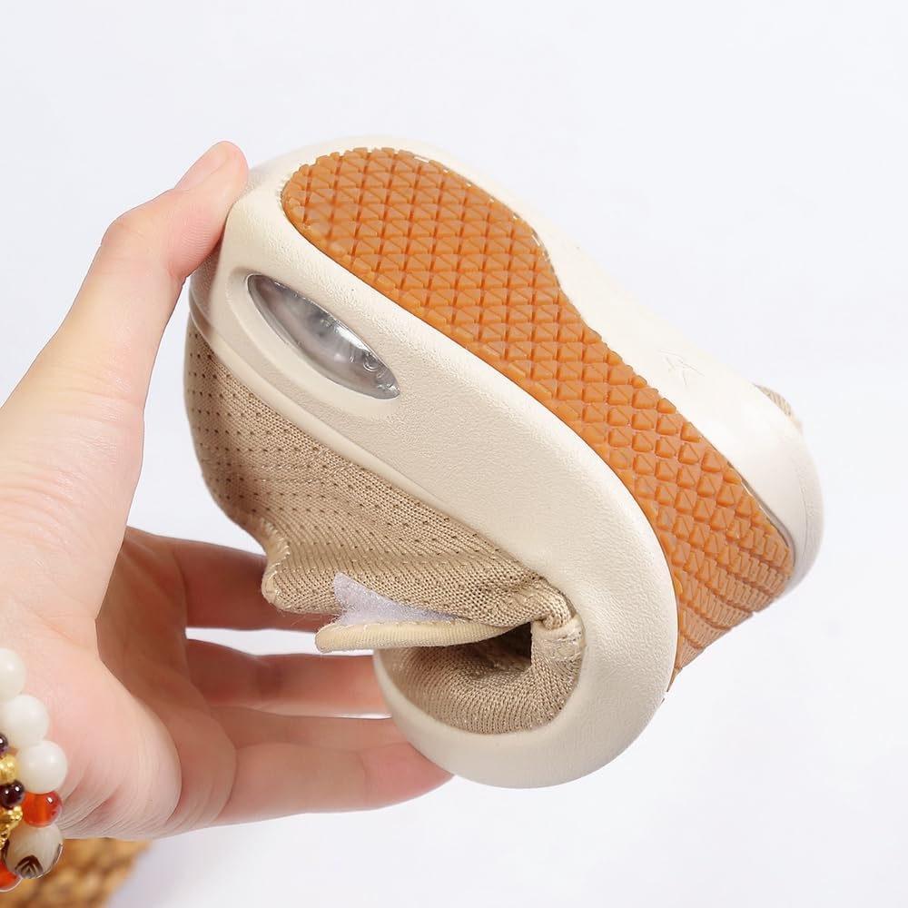 Womens Elderly Extra Wide Width Walking Shoes Adjustable Easy On/Off Slip-on Shoes for Swollen Feet