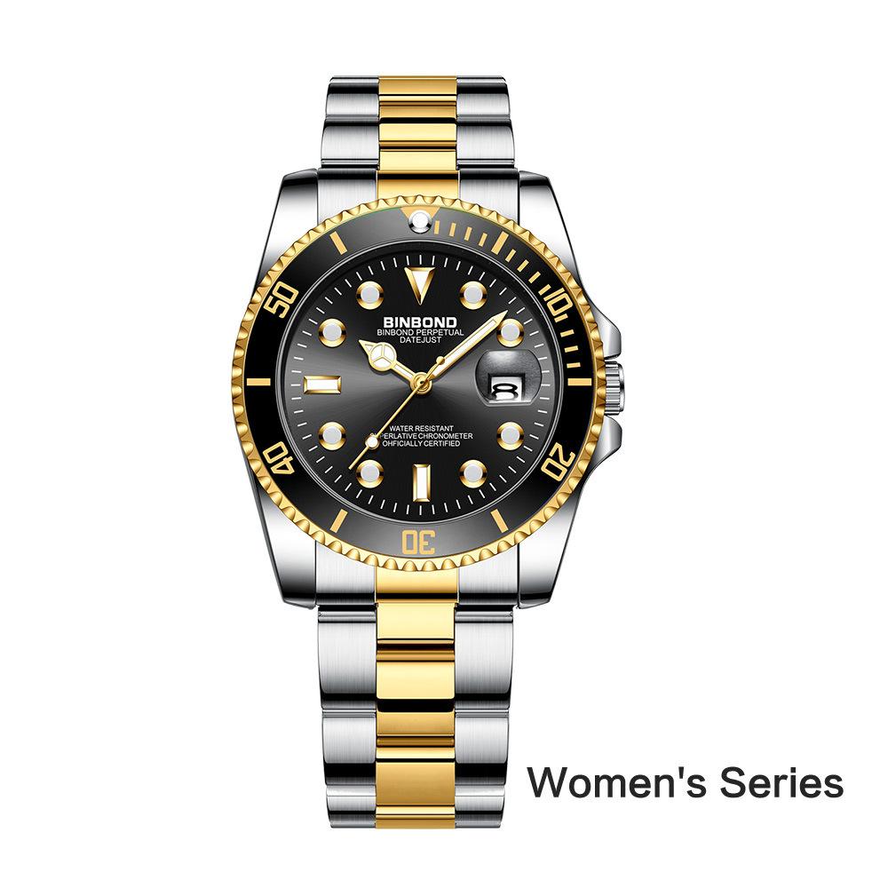 Water ghost Herrenuhr Damen Mode Paar Uhr Ein Paar Leuchtende Herrenuhren Wasserdichte Quarz Uhr