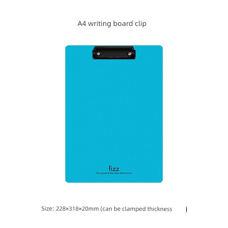 Fizz Feizi A4 Plate Holder Folder Writing Pad Clip Plate Holder Stationery Writing Board Conference Pad Student Plywood A6383 A4 Clipboard - Coastal Blue