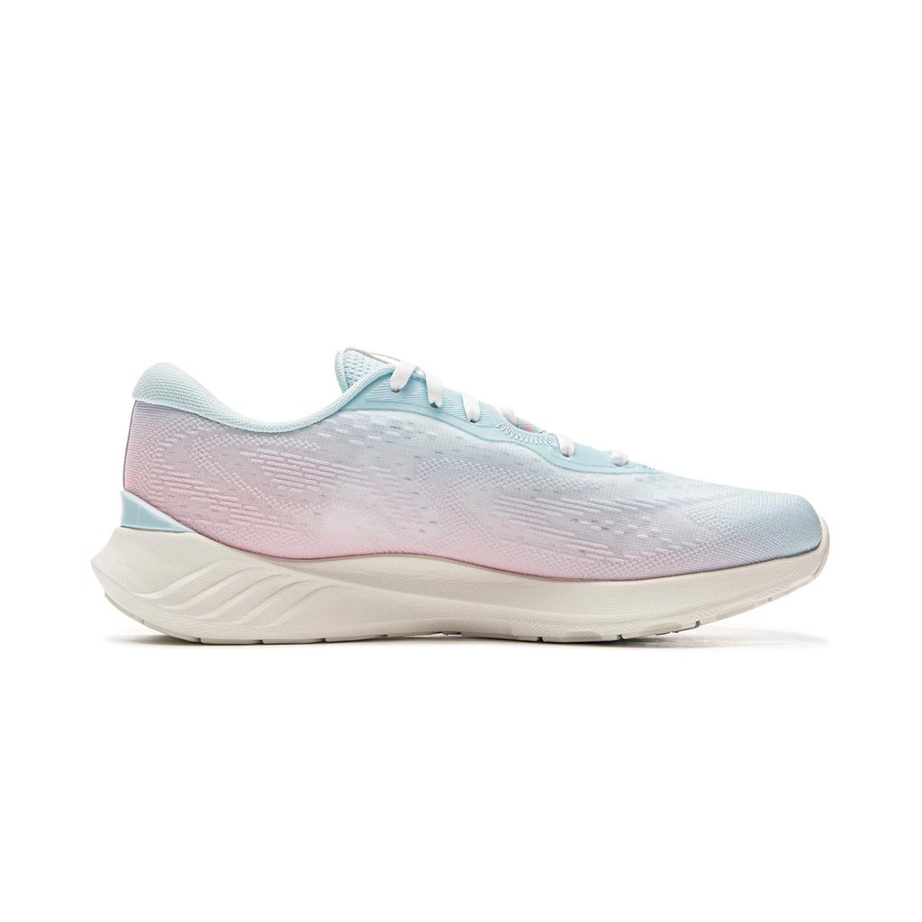 Li Ning Qingyi Cushioning Slip Resistant Lightweight Low top Running Shoes Women's Pink Blue ARSV030-3