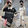 Children's Clothing Boys Summer Short-Sleeved Polo Shirt Set