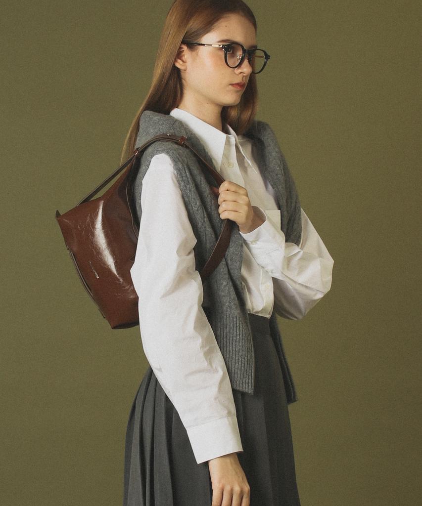 Masmarulez 3Way Belted Mini Hobo Bag_Brown