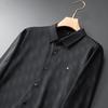 Men's Plus Size Business Diagonal Stripe Long Sleeve Shirt