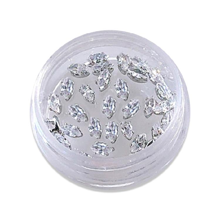 20pcs Nail Rhinestones Diamonds Crystals for Nail Art 3D Decoration Stones Set