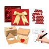 Blank Valentines Day Cards 60 Pieces Mini Romantic Heart Mini Envelopes Valentines Card Holder for Boyfriend Girlfriend Couples