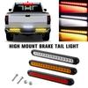 Universal LED Car Tail Lights for Trailers rucks,Lorries,and Pickups Brake/Stop/Turn Signal 12V-24V 15 LEDs Light Bar Strip