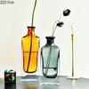 Two Tone Transparent Glass Vase Hydroponics Plant Pots Table Decoration Flower Arrangement Floral Vases Room Aesthetic Decor