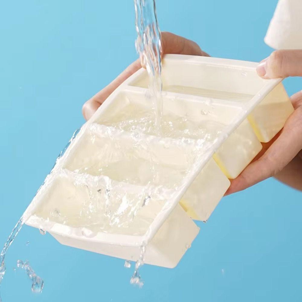 Silicone Ice Mold with Lid Freezer Trays New Food Sauce Storage