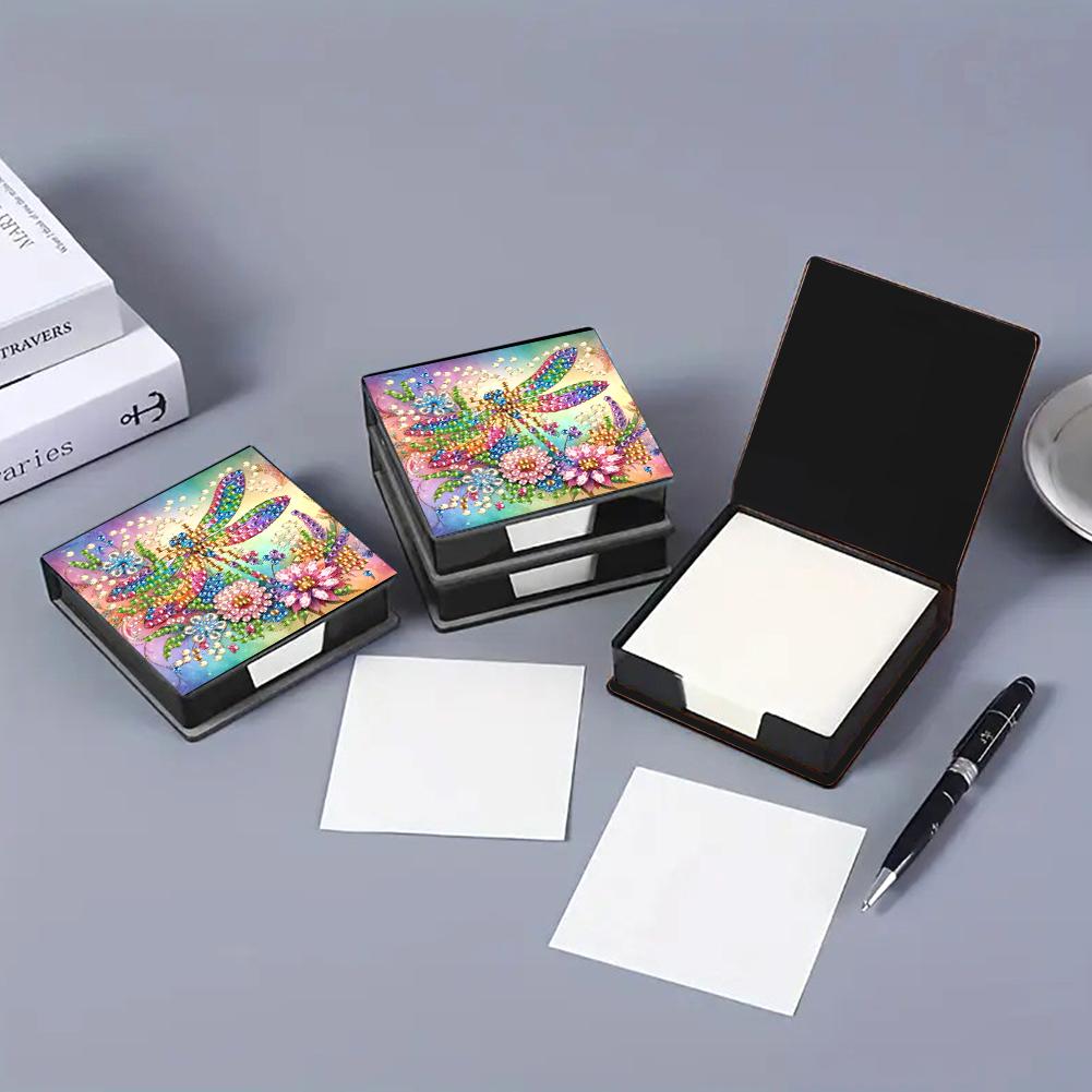 Dragonfly DIY Diamond Painting Kit Note Box Memo Paper Storage Box Diamond Art