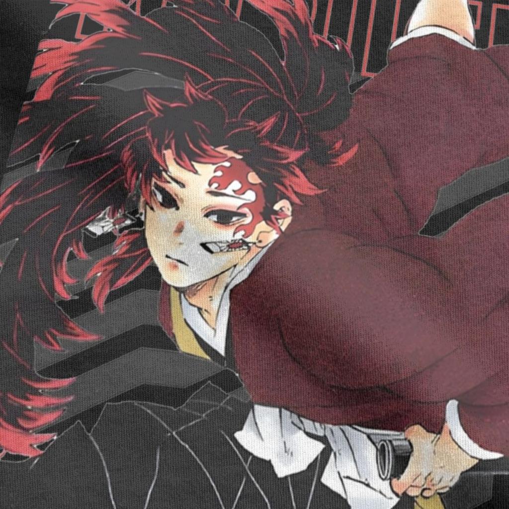 Yoriichi Tsugikuni ed Slayered T Shirt Men's Pure Cotton T-Shirts Round Neck Tee Shirt Short Sleeve Clothing Classic