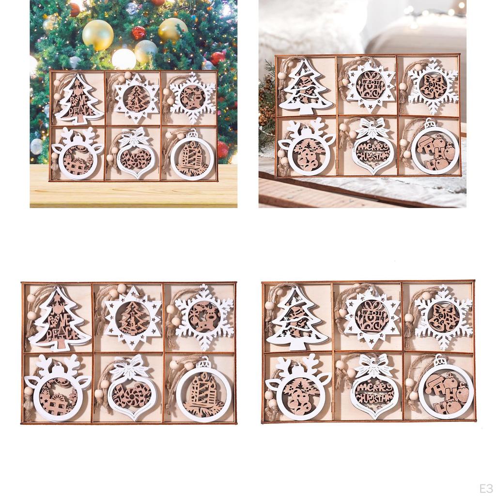 12 Pieces Christmas Tree Hanging Ornament Charm Pendants Decorative Creative Xmas Decor for