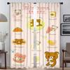 Rilakkumas Halloween Decoration Curtains Living Room Curtain Panel Blinds Home Interior Shades Partition For Sitting Made Of Polyester