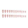 European Almond Shape White Heart-Enhancing Long Pointed Shiny Nails