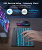 Mini Bluetooth Keyboard RGB Wireless Keyboard 10 inch Backlit Keyboard Backlight Touchpad Keyboard for IOS Android Windows iPad
